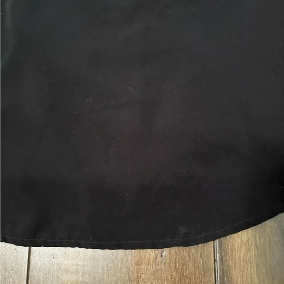 Zara XS Black Sleeveless Tank Top Blouse V Neck Racerback Criss Cross Basic - Picture 6 of 7